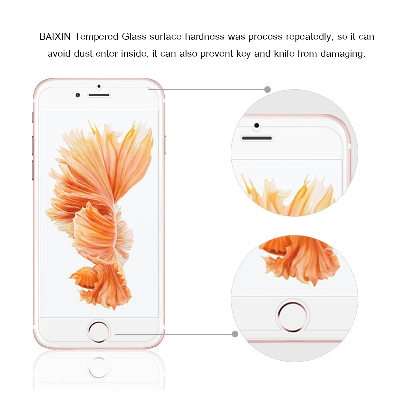 TEMPERED GLASS FOR IPHONE 4/4s 5/5s/5c/SE 6/6S 6/6SPLUS 7/7PLUS 8/8PLUS/iPhone X